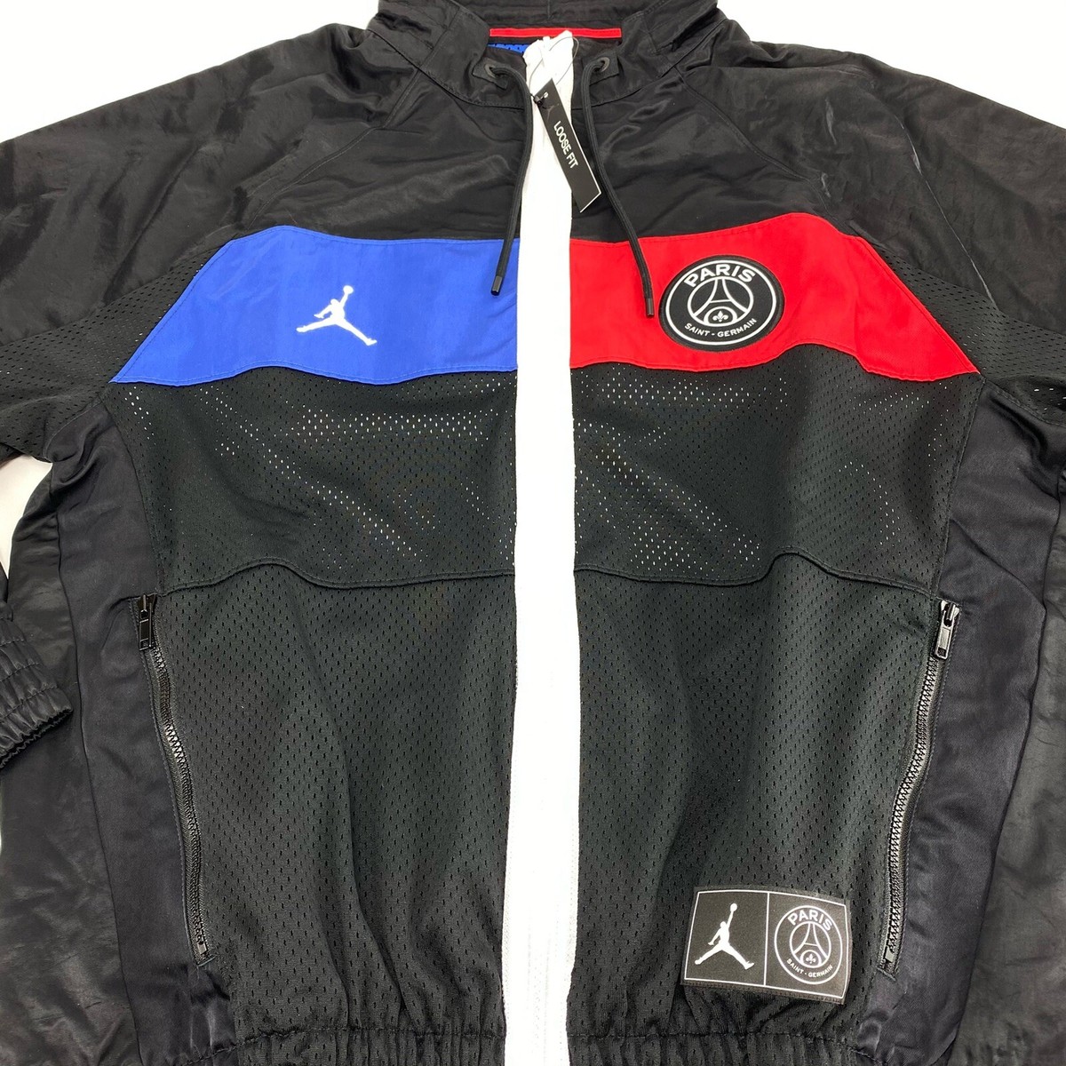 Huelga Basura puesto Nike Men's Air Jordan Paris Saint Germain Black Track Jacket BQ8349-011 Size XS | eBay Huelga Basura puesto Nike Men's Air Jordan Paris Saint Germain Black Track Jacket BQ8349-011 Size XS | eBay