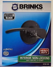 Brinks Matte Black Interior Non-Locking Lever Door Handle Heavy Duty