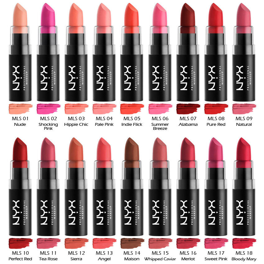 1 NYX Matte Lipstick - Silky Matte Finish Pick Your 1 Color *Joy's  cosmetics*