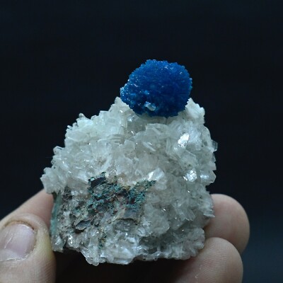 Cavansite on fine heulandite matrix (non precious natural stone) # 4122