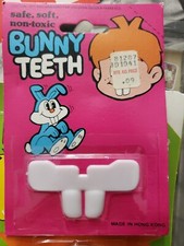 Vintage Bunny TEETH Prank Trick NOS Made in Hong Kong