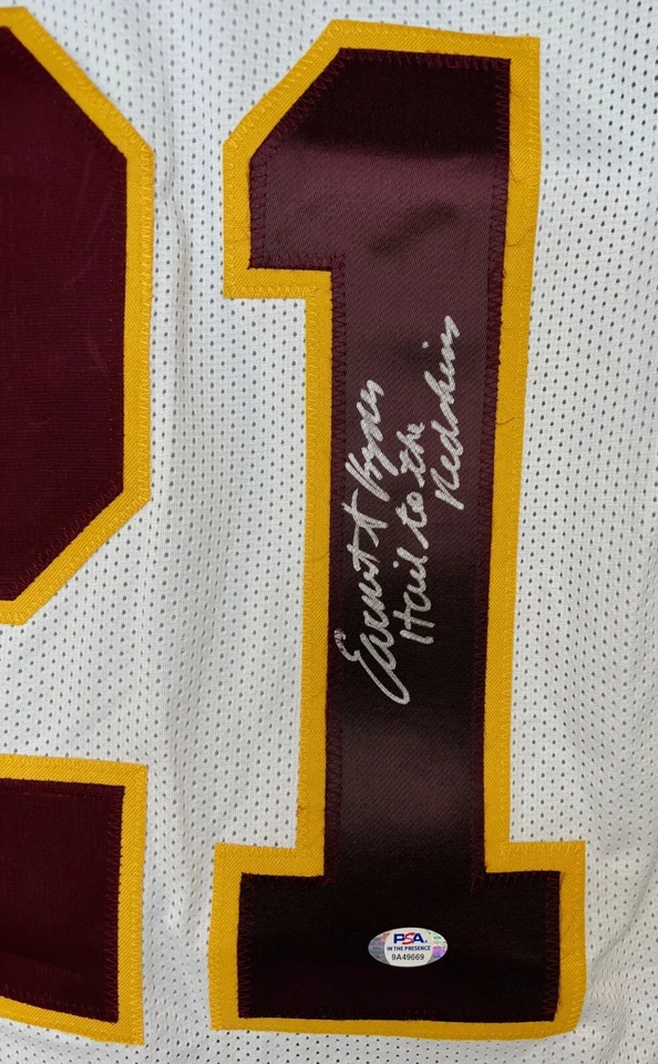 Earnest Byner autographed signed inscribed jersey NFL Washington Redskins PSA - Image 2 of 4