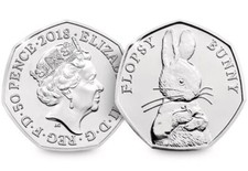 2018 FLOPSY BUNNY 50p RARE Coin Fifty Pence UK Coin Hunt UNCIRCULATED