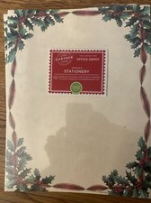 Gartner Printable Stationery Exclusively Office Depot Ivory W/Holly Border