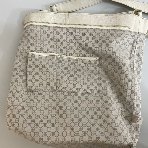 Banana Republic Alexa Hobo Tote Large Satchel Shoulder Bag Ivory - Picture 12 of 13