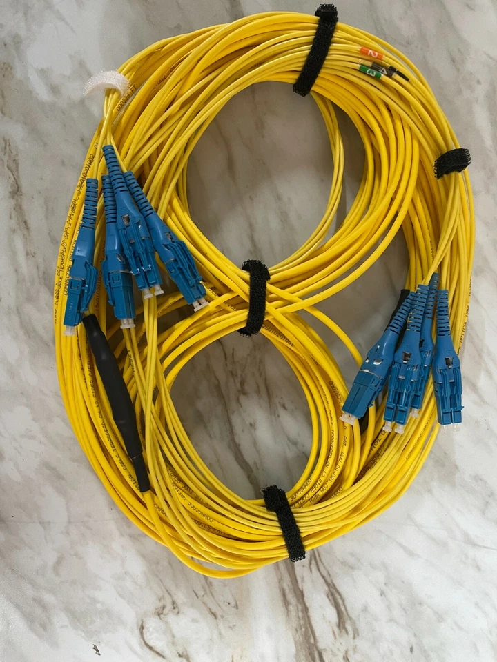 30M Uniboot LC-LC Single-Mode Duplex 4 Strand 9/125 Fiber Optic Patch Cord - Image 4 of 4