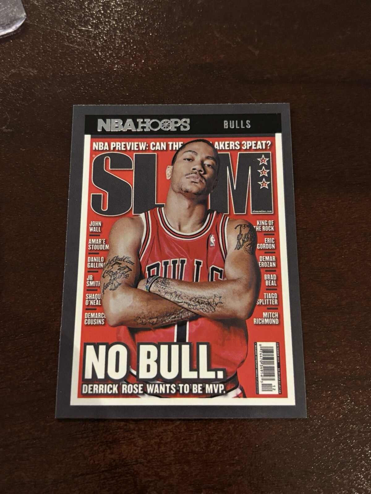 Derrick Rose 2021-22 Hoops SLAM Magazine Chicago Bulls NBA Card No.SLAM#143