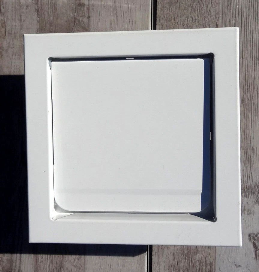 Master Flow 4 in. Round Wall Vent Flush Mount in White L-HFW4 | eBay