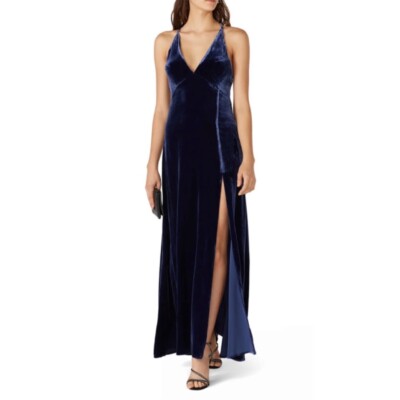 blue velvet sleeveless dress Gorgeous Darling Blue Velvet Sleeveless Mock Neck Mini Dress