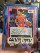 2021 Contenders Tre Mann College Ticket Prizm Auto