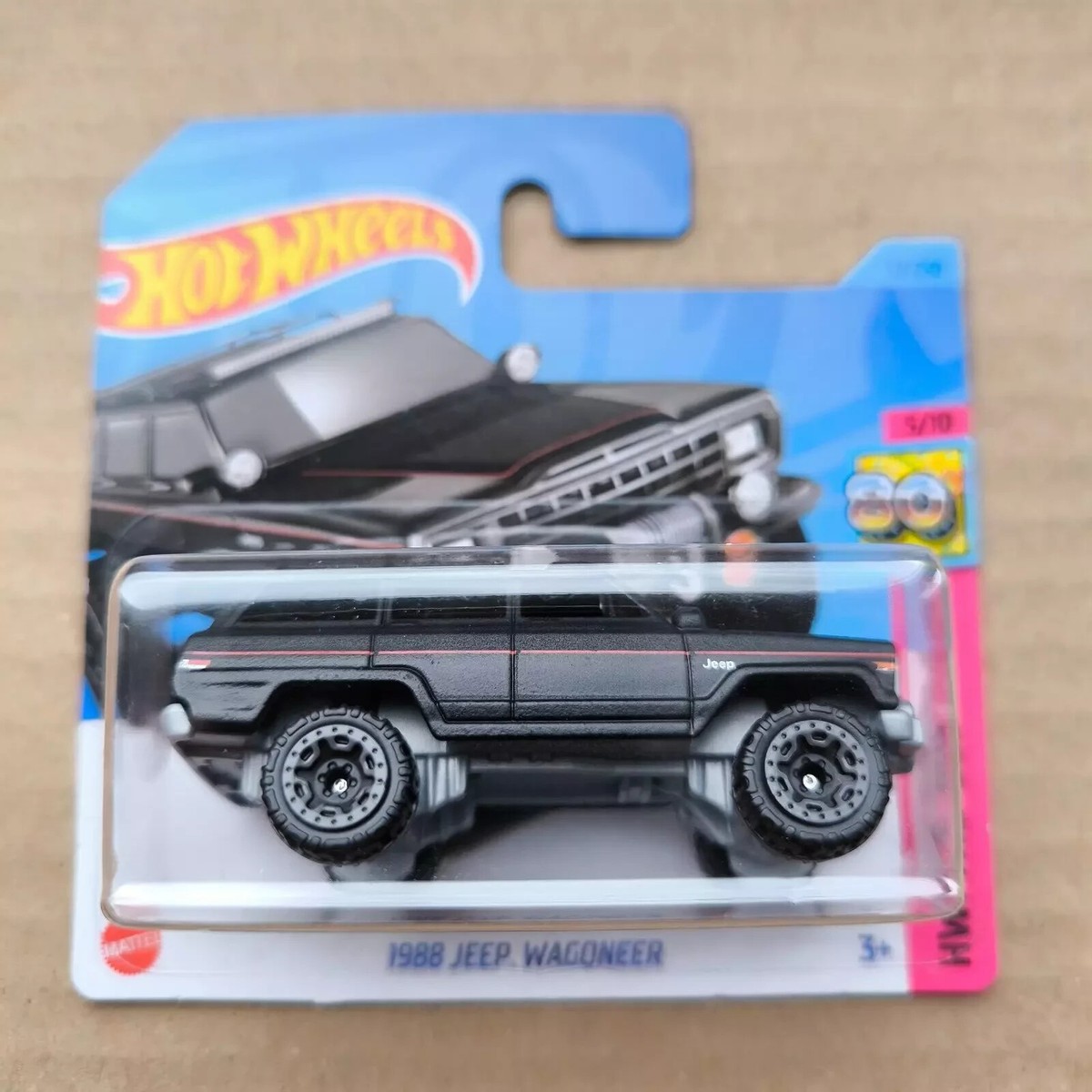 Hot Wheels SHORT CARD 2023 HW THE 80S 1988 JEEP WAGONEER BLACK 5