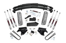 Rough Country 4 Lift Kit Quad Frt Shocks Rear Springs For Ford Bronco 4wd 80-96 Rough Country 4 Lift Kit Quad Frt Shocks Rear Springs For Ford Bronco 4wd 80-96