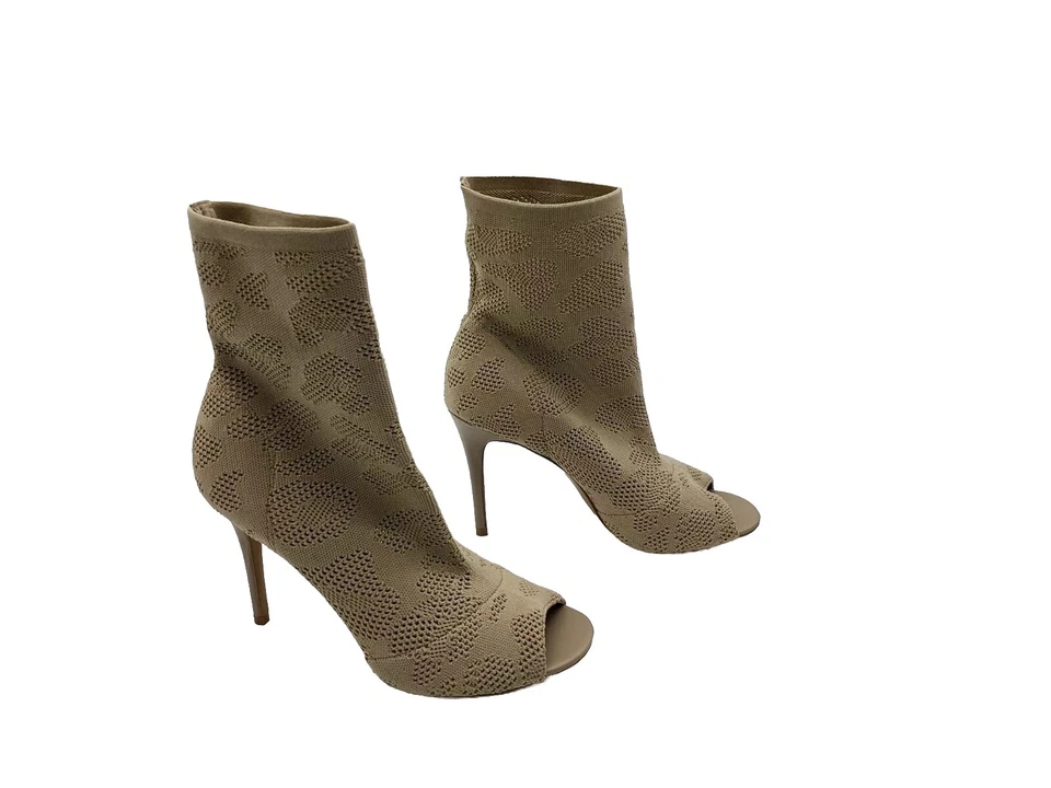 Charles by Charles David Ranger Botas Mujer 10M Beige Peep Toe Calcetín Botines Foto 3 de 4