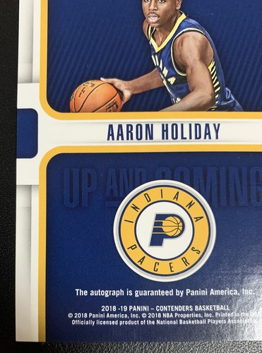 AARON HOLIDAY Contenders ROOKIE AUTO “Up And Coming “ SP Variation RC #'d/25 - Picture 9 of 10