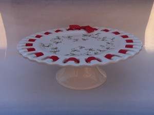 Nantucket Home Christmas Holiday Theme Pedestal Cake Stand Cookie Plate Ebay