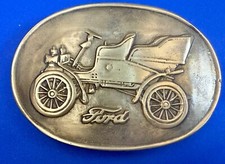 Ford Company Model T Car Collector Solid Brass Vintage Numbered Belt Buckle
