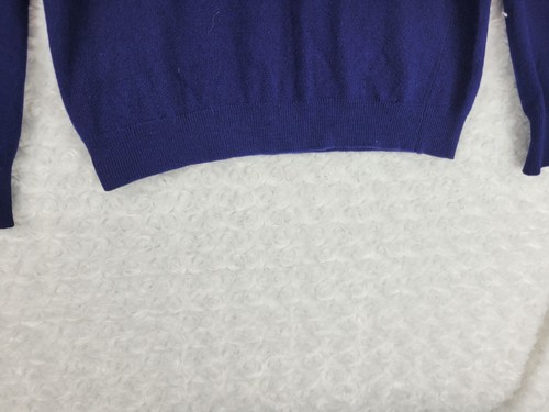VTG Cashmere by Pringle Sweater Men S / Woman M Navy Grandma Core Scotland Made - Picture 8 of 21