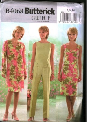 4068 Vintage Butterick Sewing Pattern Misses Jacket Dress Top Pants ...