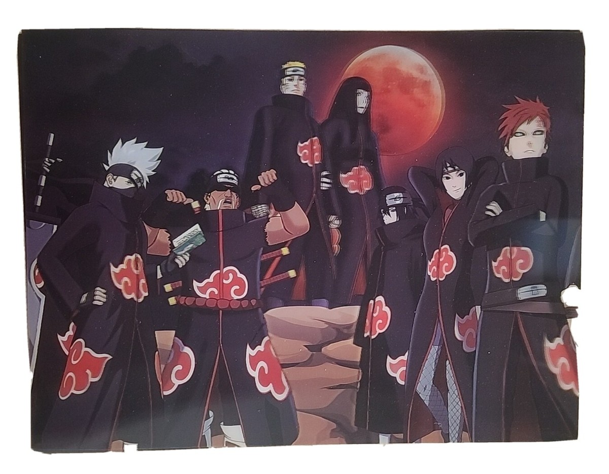 Naruto Shippudden Akatsuki 3 in 1 Anime 3D Holographic Lenticular