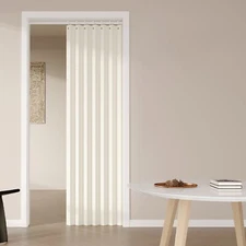 Accordion door curtain thickened bedroom partition curtain windproof warmth