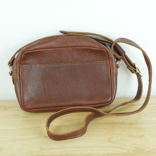 Portland Leather Company große Kameratasche Handtasche braun Umhängetasche Capsule