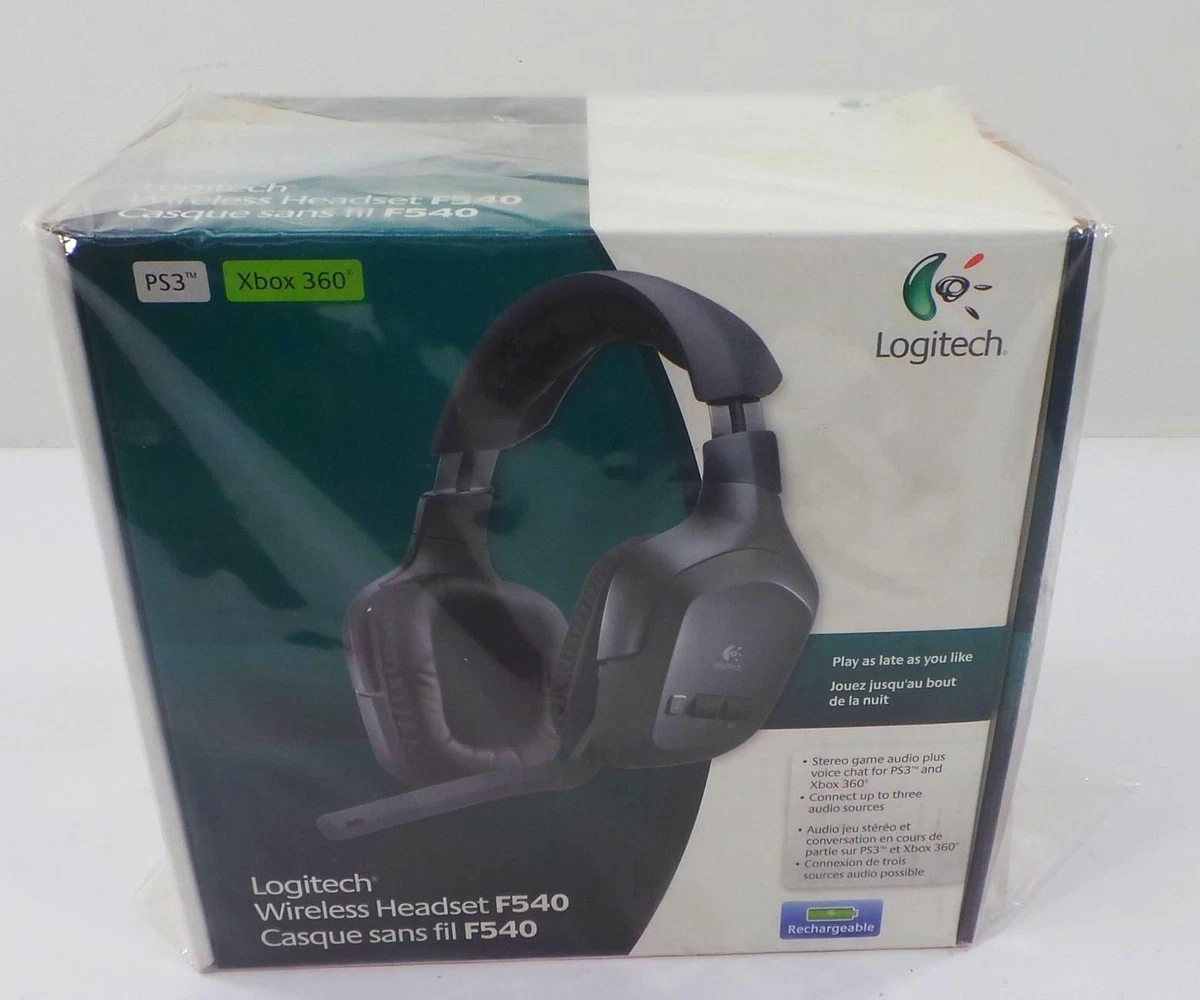 Logitech Wireless Headset F540 Audio PS3 Xbox 360 - Free Shipping