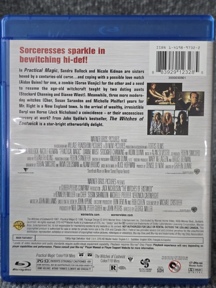 Practical Magic / Witches of Eastwick (Blu-ray, 2010) - Image 2 of 4