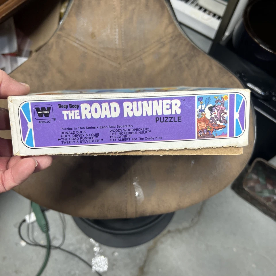 Vintage Whitman WD Coyote/Roadrunner 100 pc Jigsaw Puzzle in Box complete - Image 3 of 4