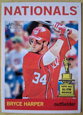 2013 Topps Heritage #440 - Bryce Harper - ACTION At-Bat Variation - SSP