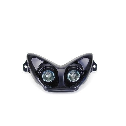 Double optique halogène Futura adaptable Nitro Aerox noir phare avant tuning