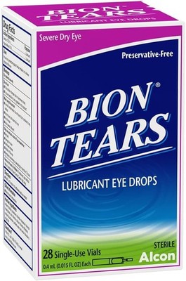 Bion Tears | Lubricant Eye Drops for Severe Dry Eye   PreservativeFree: 28 Vials