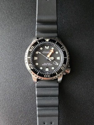 Citizen Promaster E168-S126126 Black Eco-Drive Diver Watch 200M