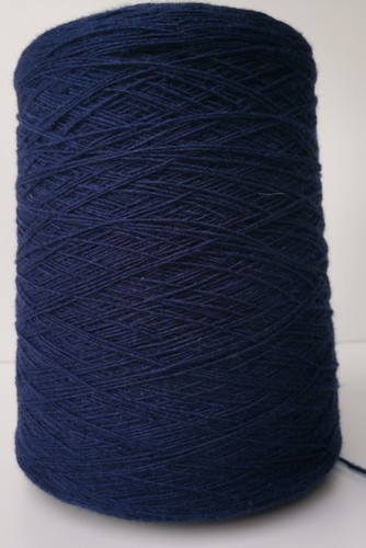 2ply GALANTA Knitting Cashmere Silk Merino Wool Cone Navy Blue - 545g (1211-B) - Picture 4 of 4