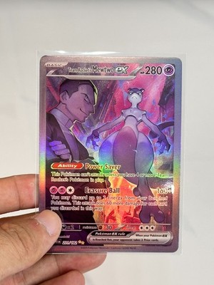 Team Rocket's Mewtwo ex SAR231/182 Glory of Team Rocket Pokemon Card HP280