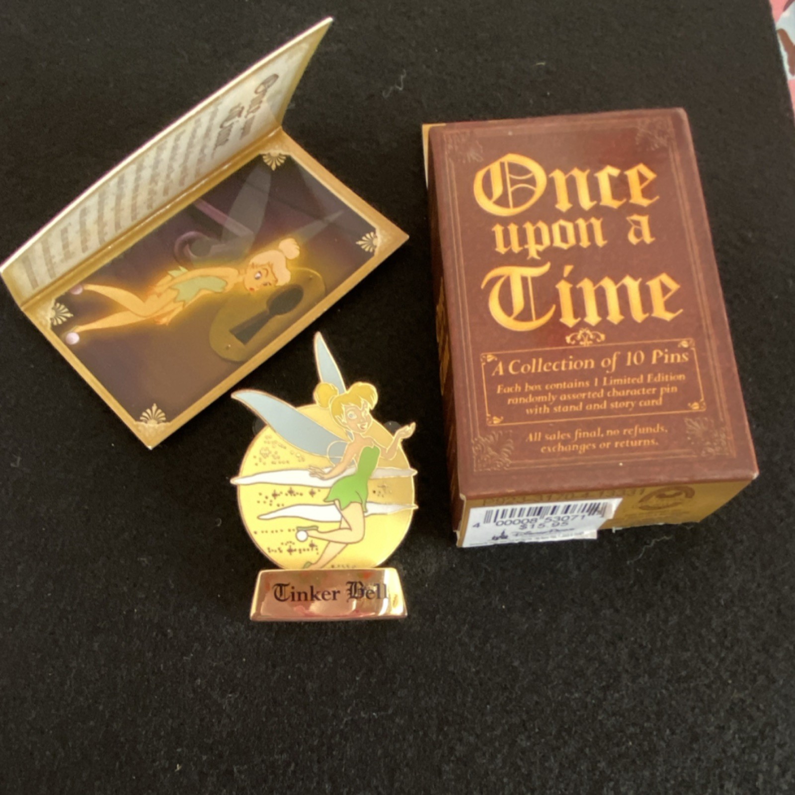Disney Tinker Bell Once Upon a Time Limited Edition 500 Pin with Stand & Card