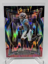 2024 Panini Select Concourse Brian Thomas Jr. #91 Black & Red Shock Prizm Rookie