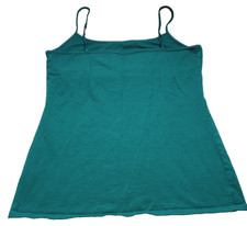 MAURICES SPAGHETTI STRAP CAMISOLE ladies L solid dark green adjustable strap