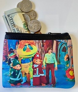 H.R. Pufnstuf Neoprene Coin Purse Retro 70s TV Zipper Pouch