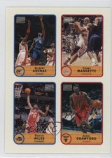 2003-04 Bazooka Stickers Gilbert Arenas Corey Maggette Darius Miles #36 8y6