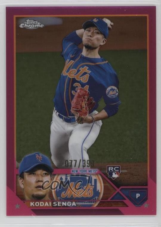2023 Topps Chrome Magenta Refractor 77/399 Kodai Senga #217 fo7
