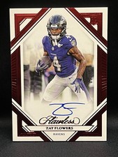 2023 Panini Flawless - Rookie Frame Signatures Zay Flowers #RFS-ZFL Ruby /15