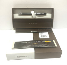 Cross Advantage Black Lacquer Ballpoint Pen With Pencil Insert AT0482-2 Retired