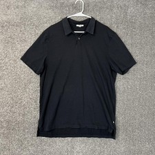 James Perse Standard Men S Black Polo Shirt Casual Size 4 Usa Made