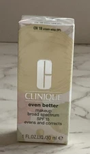 Clinique Even Better Makeup Broad Spectrum SPF 15 CN 18 Cream Whip 1oz/30ml NIB