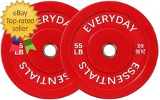 Olympic Bumper Plate Weight Plate 55 Lbs Pair Color