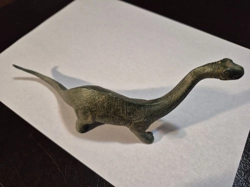 Rare 1950s Marx Prehistoric Times Dinosaur Playset Metallic Green Brontosaurus