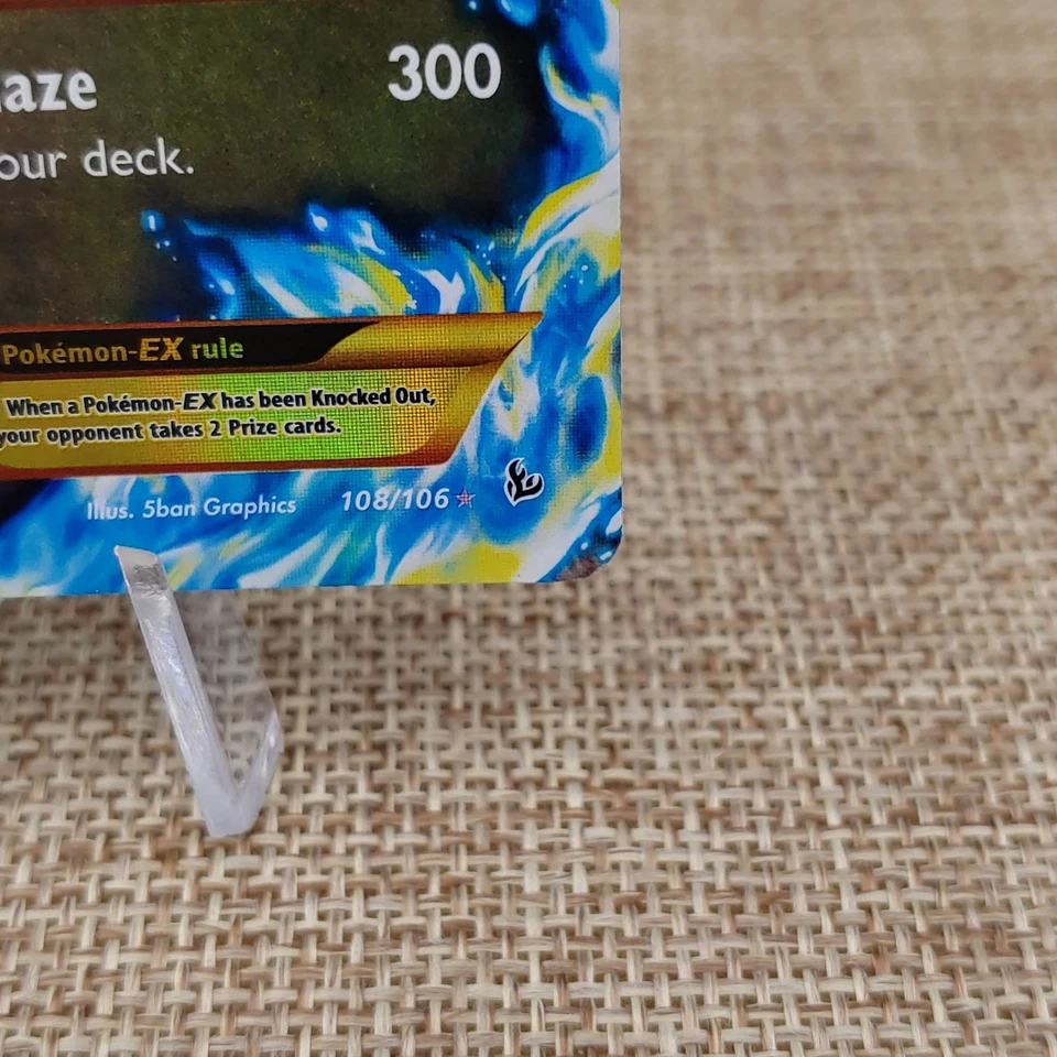 Pokemon TCG M Charizard EX (X) (Secret) 108/106 XY - Flashfire Secret Rare card - Image 4 of 4