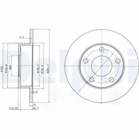 2X Bremsscheibe Delphi BG3381 FüR 3B5 3B3 B7 A4 3B6 B6 8D2 Audi Vw 3B2 B5 Passat