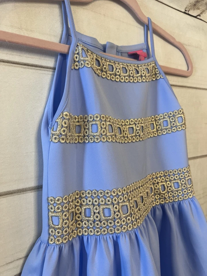 Vestido formal Lilly Pulitzer XL periwinkle para niñas Foto 2 de 4