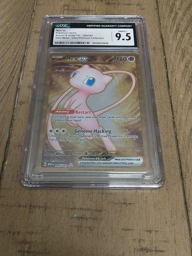 Mew ex - (151 Metal Card) 205/165 Sv: Scarlet & Violet 151 CGC 9.5